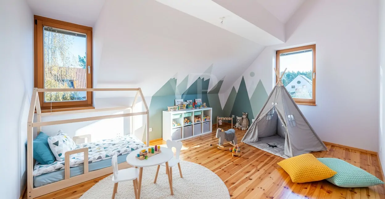 Kinderzimmer KI generiert