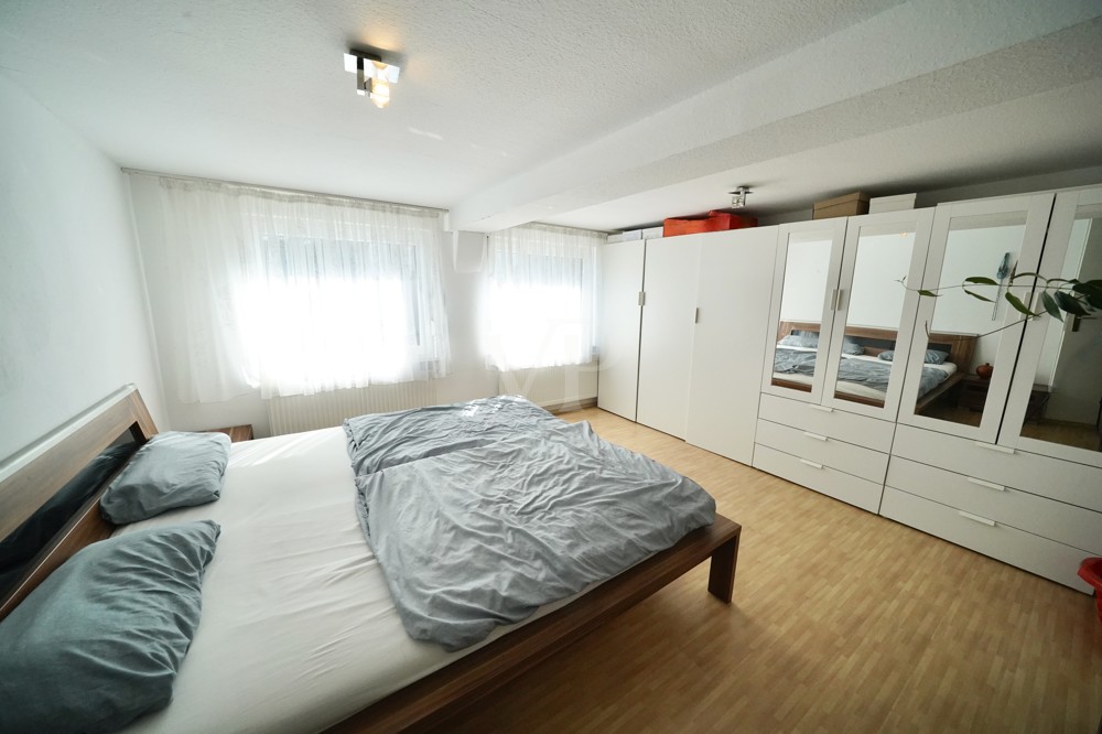 Blick ins Schlafzimmer