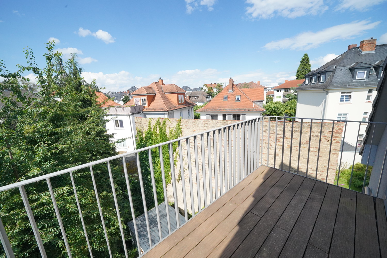 Blick vom Balkon