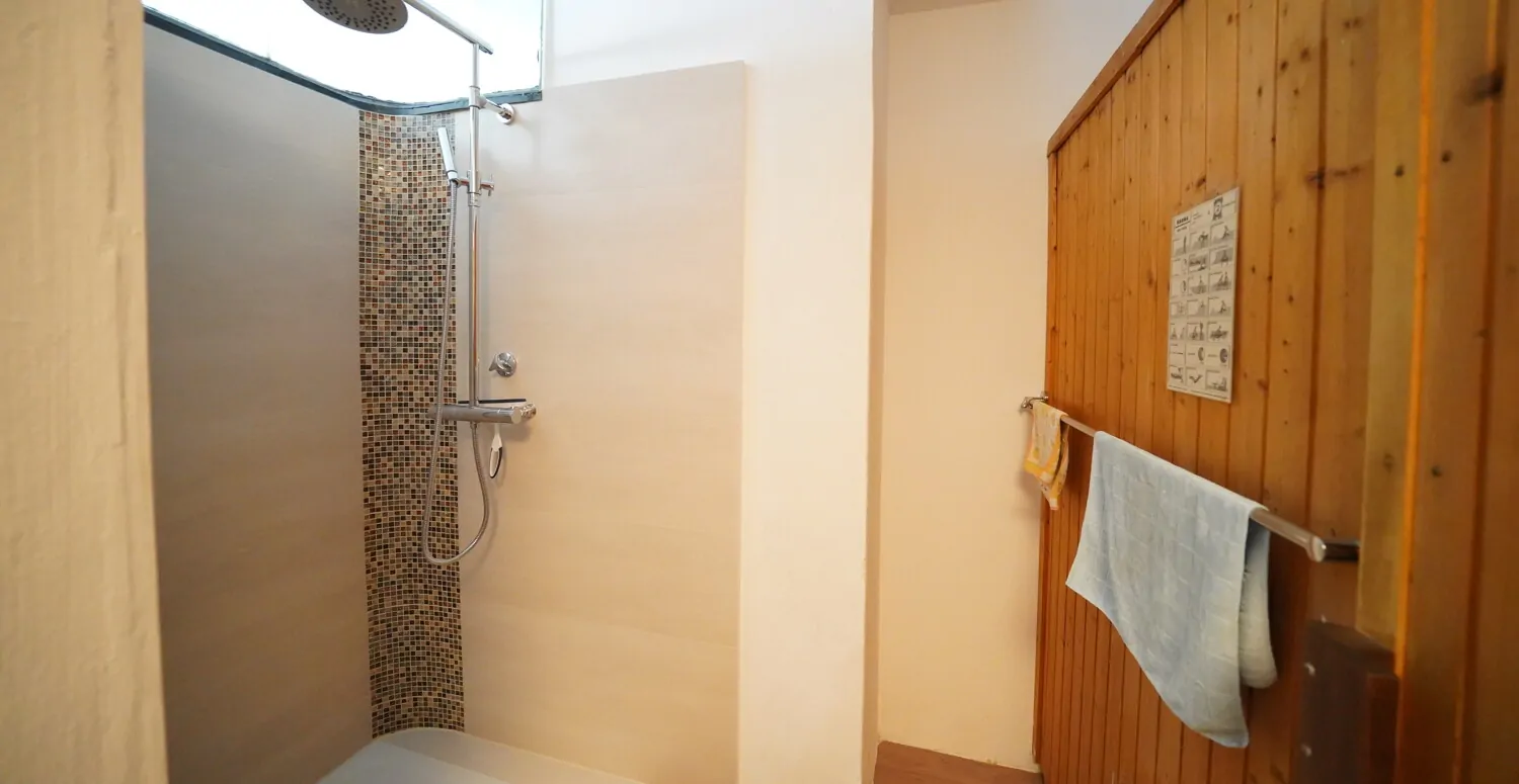 Sauna inklusive Dusche