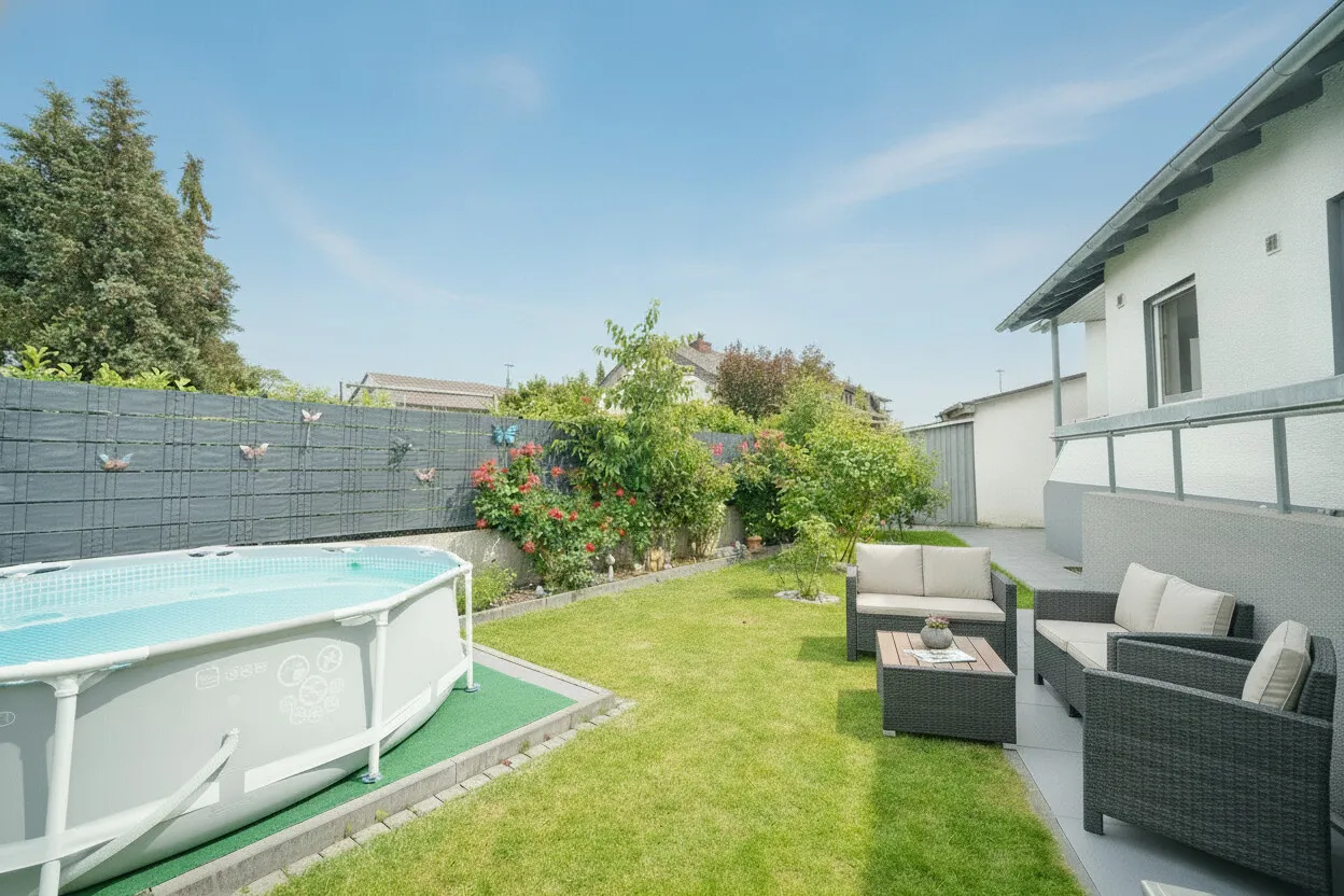 Garten mit Pool