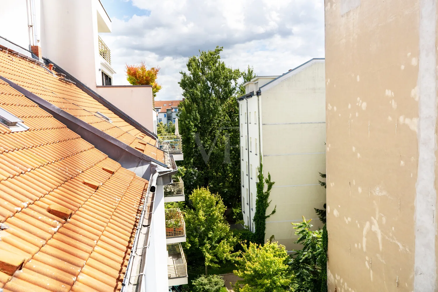 Blick in den ruhigen Innenhof