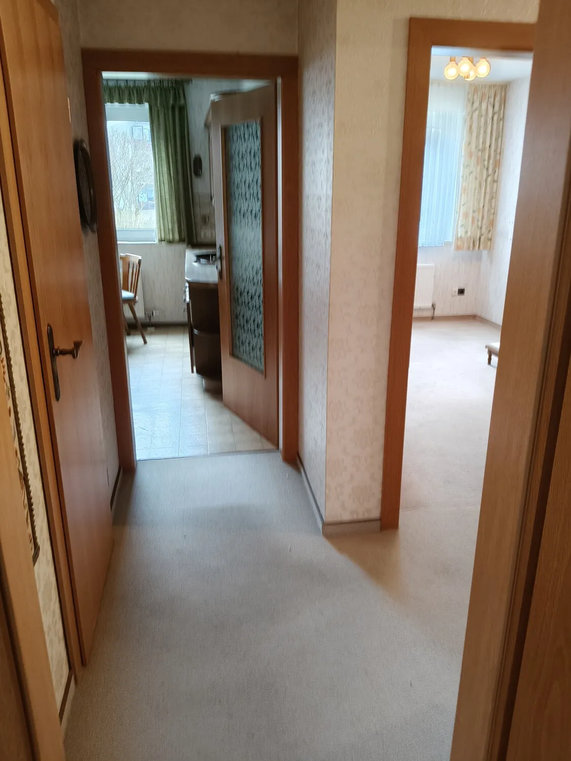 Blick vom Bad Richtung Küche