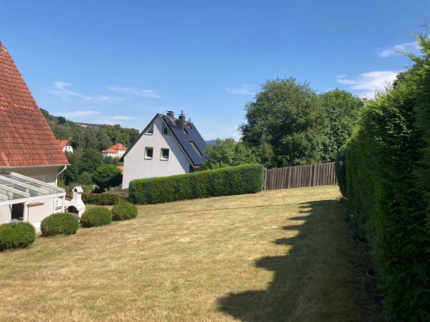 Blick über das Grundstück