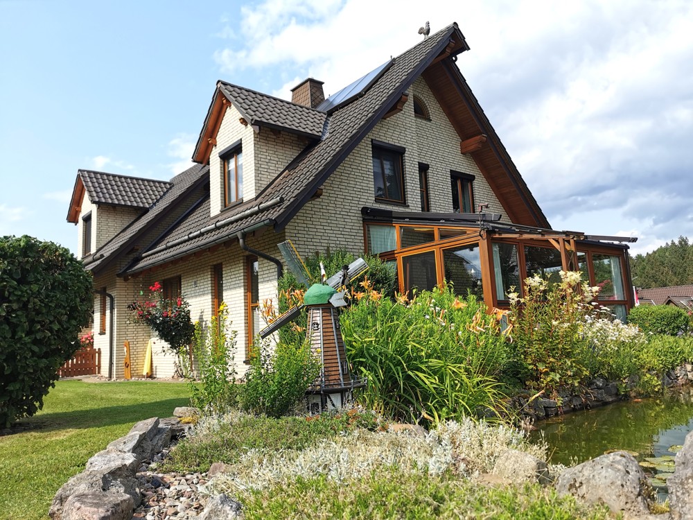 Blick zum Wintergarten