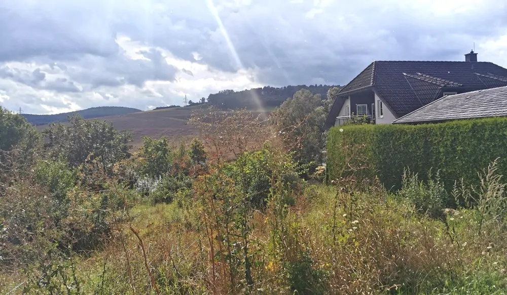 Ansicht bis zum rechten Nachbarn