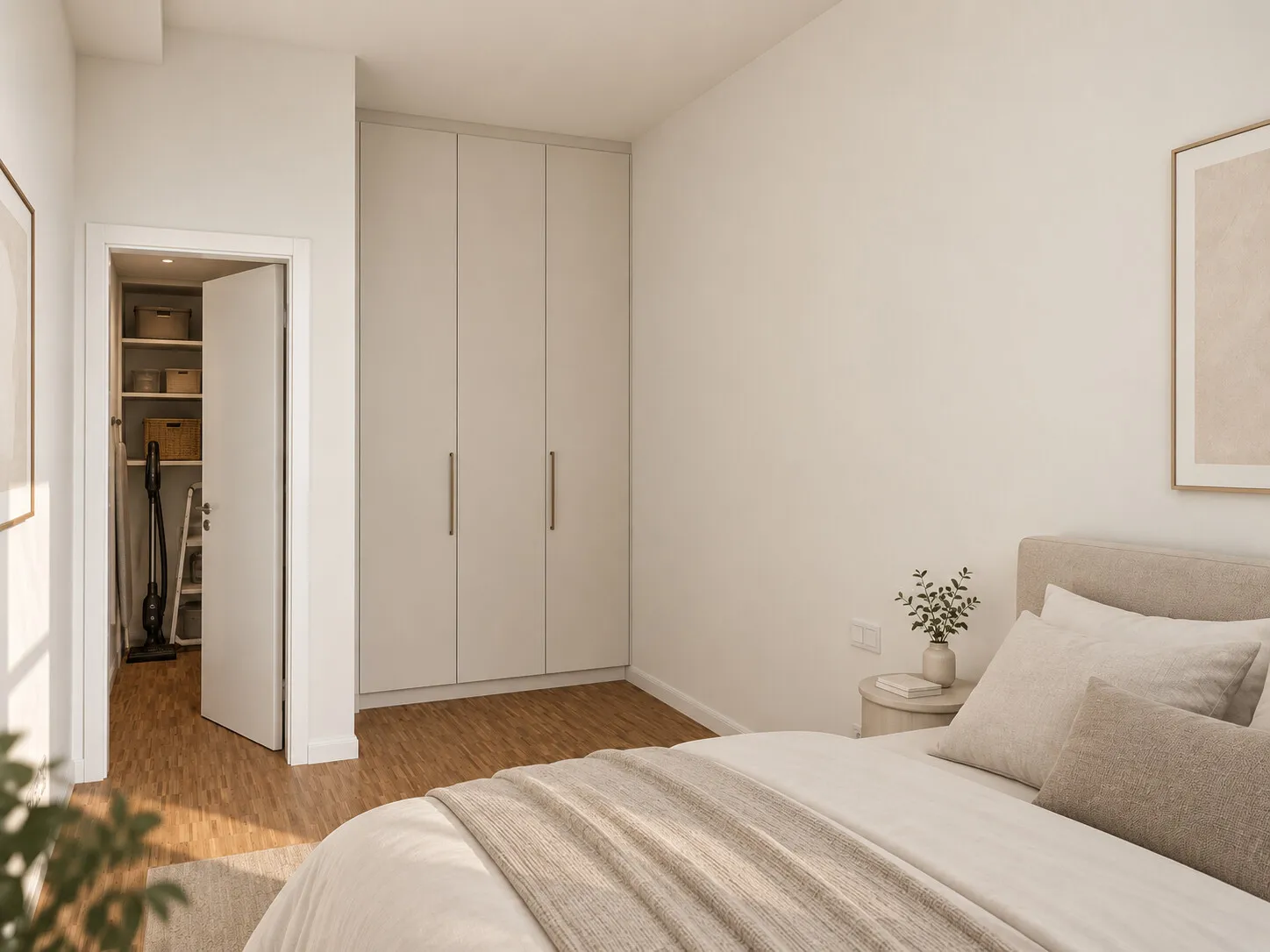 Gestaltungsidee Schlafzimmer & Abstellraum