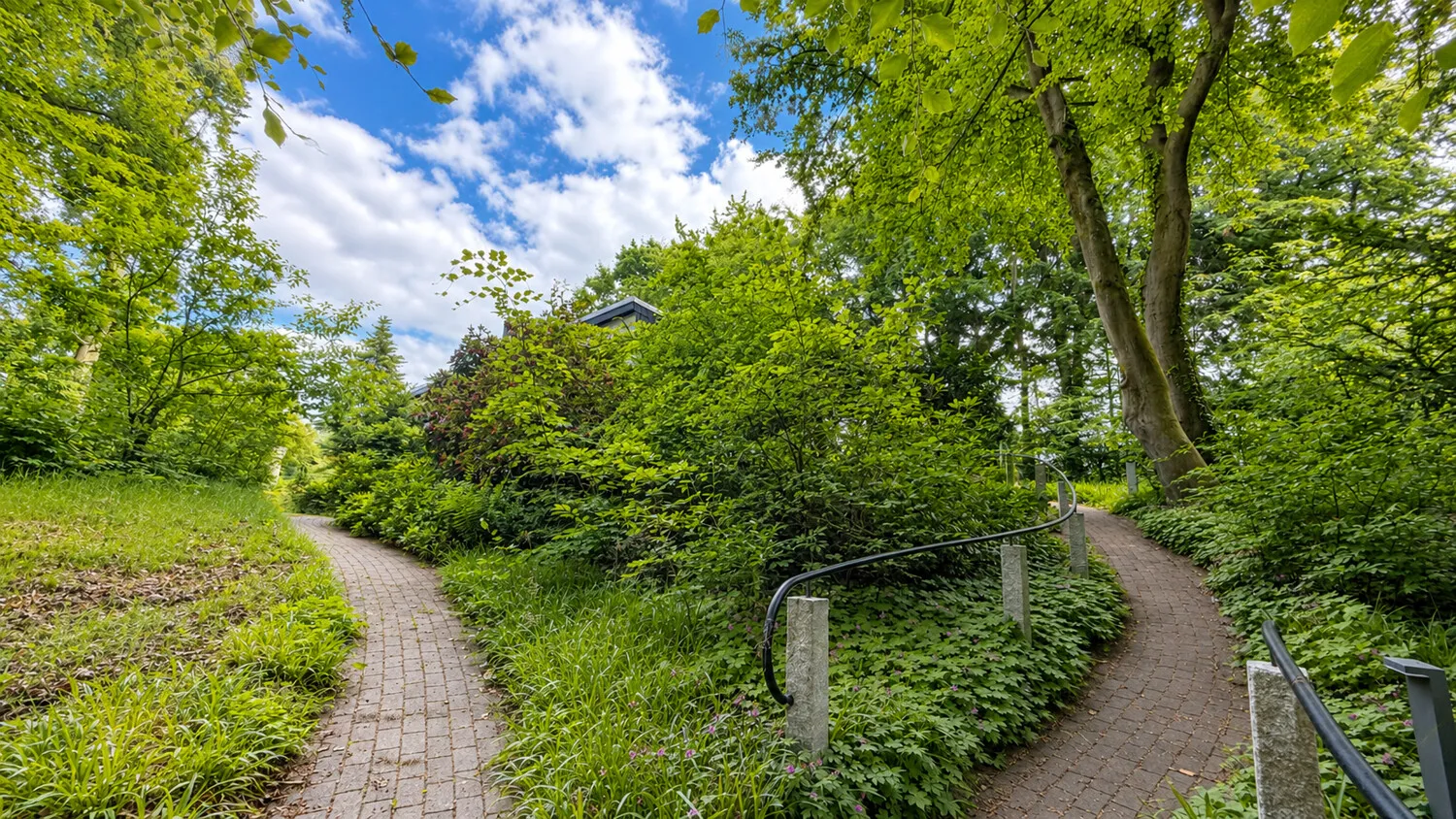 Wege zum Haus