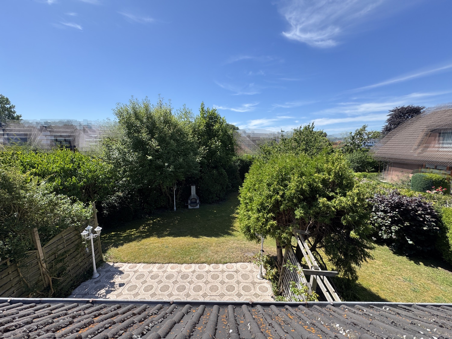 Blick aus dem DG in den Garten