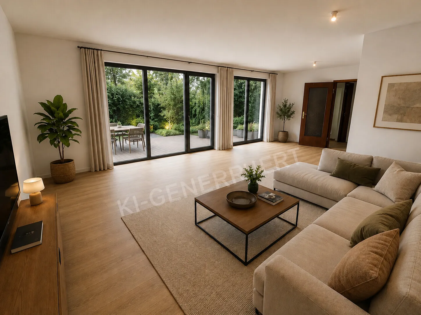 Wohzimmer KI Homestaging