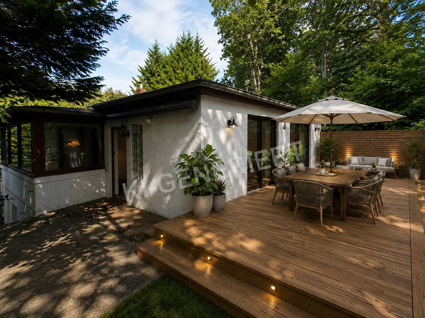 Terrasse KI Homestaging