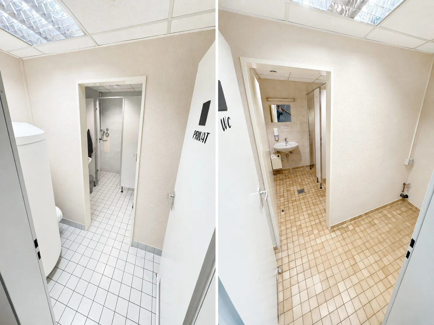 Mitarbeiter WC u. Kunden WC