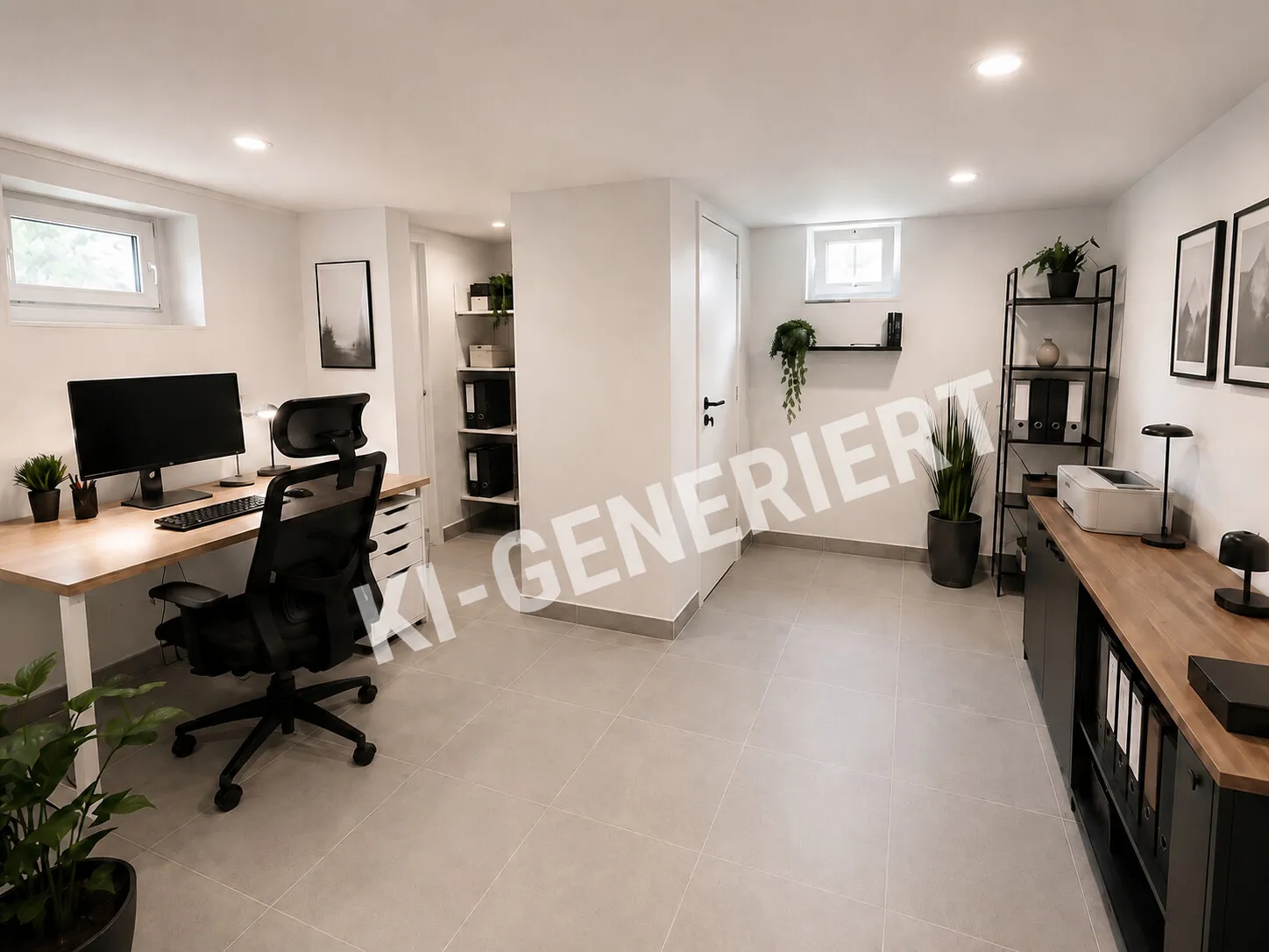 KG Kelleraum KI Homestaging Büro