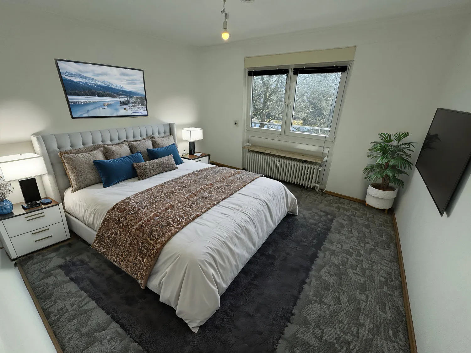 KI möbeliert Schlafzimmer