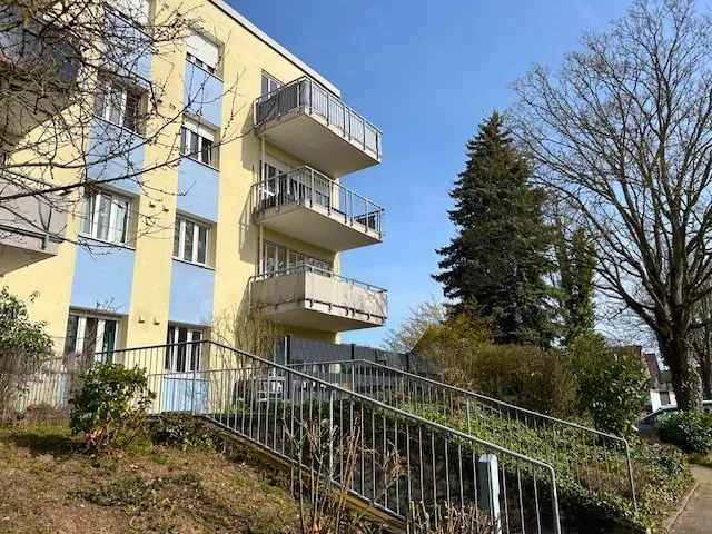Blick zum Balkon