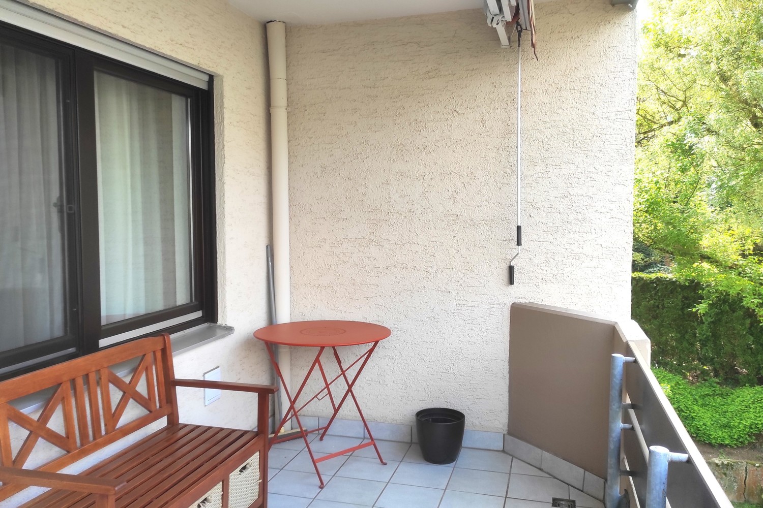 großzügiger Balkon