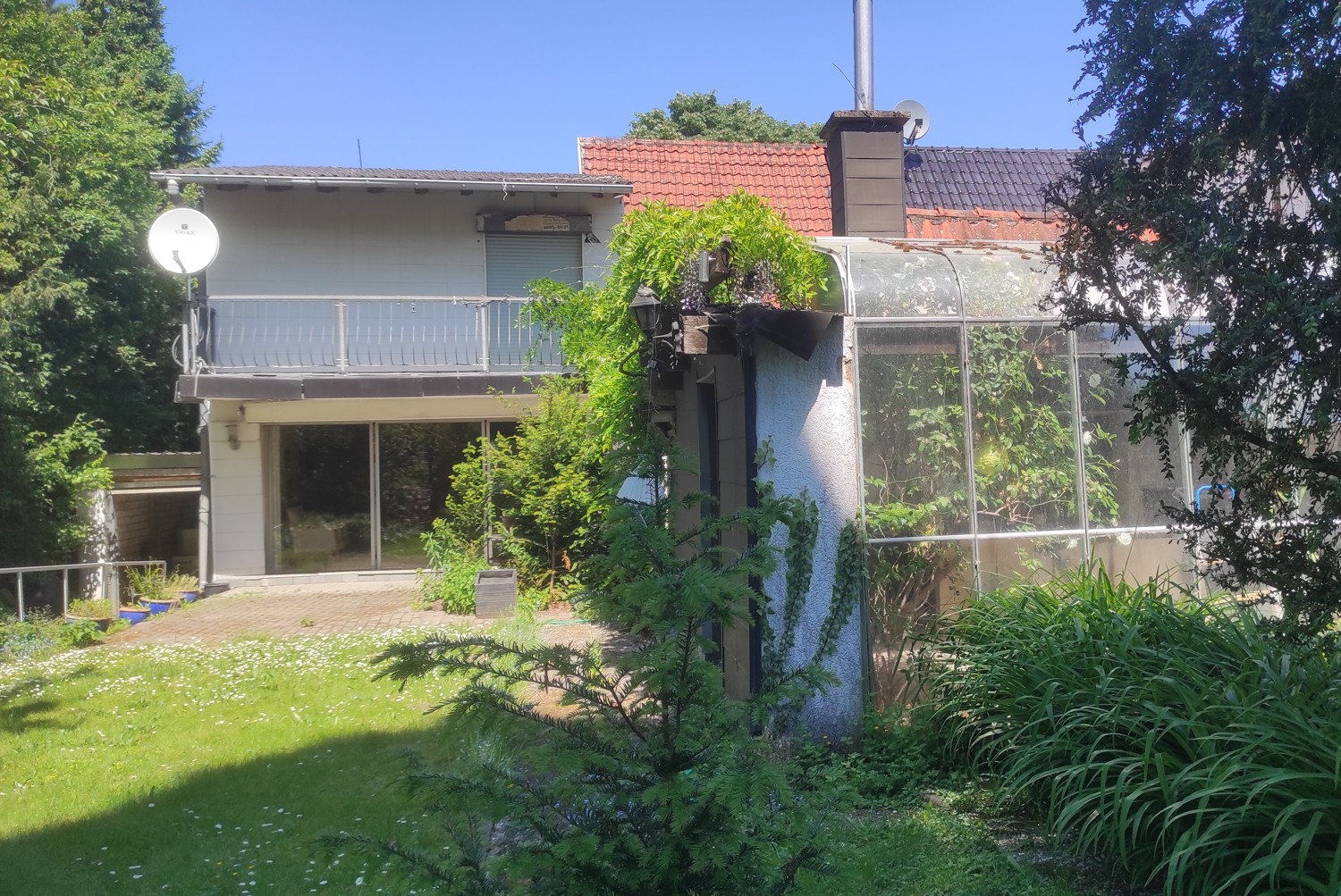 Anbau mit DHH &   Gartenhaus