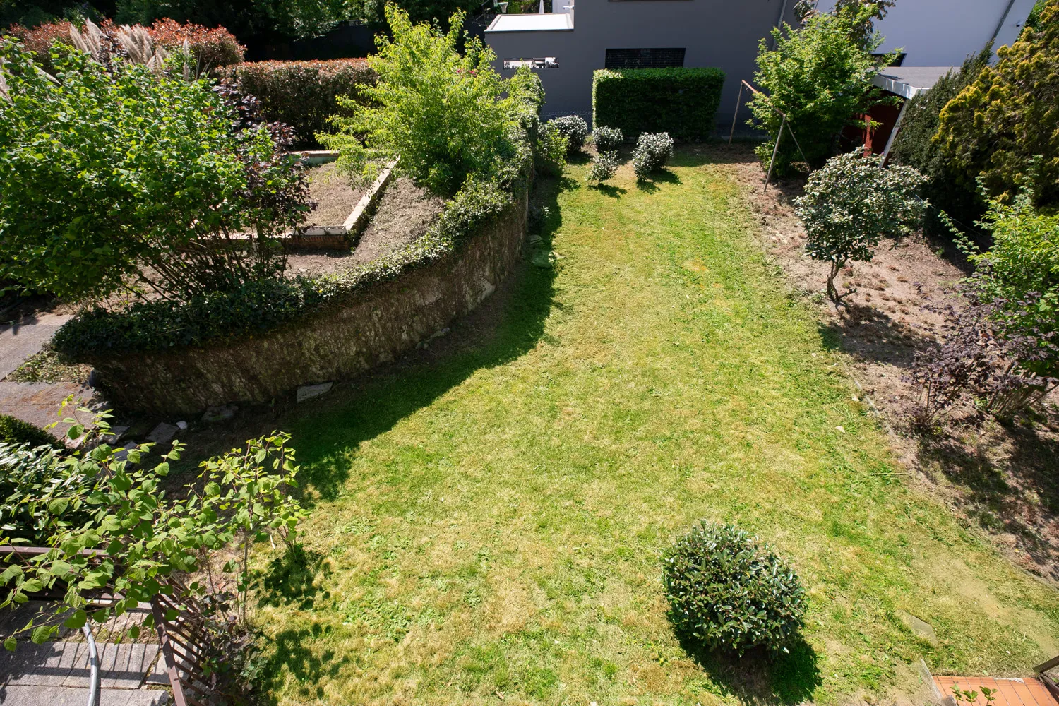 Garten von oben