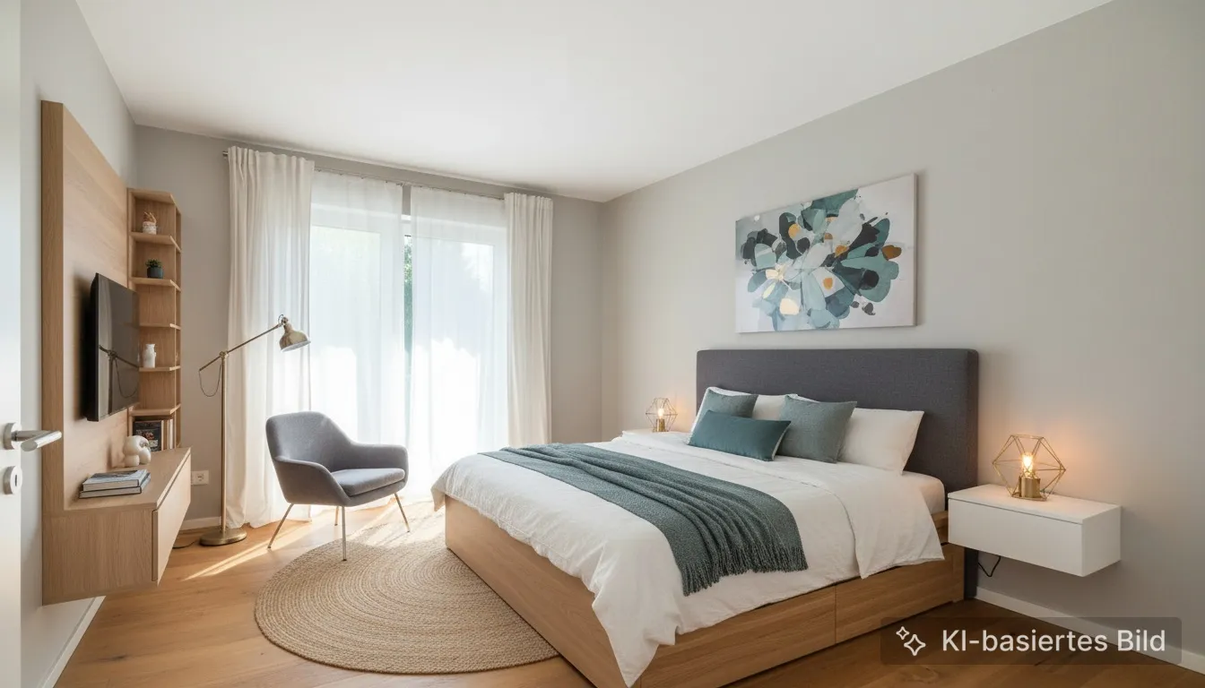Schlafzimmer visualisiert