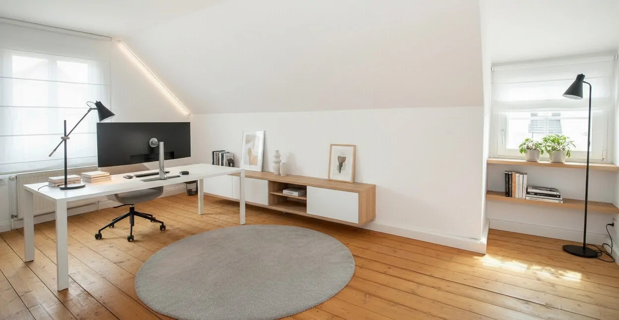 Arbeitszimmer DG visualisiert