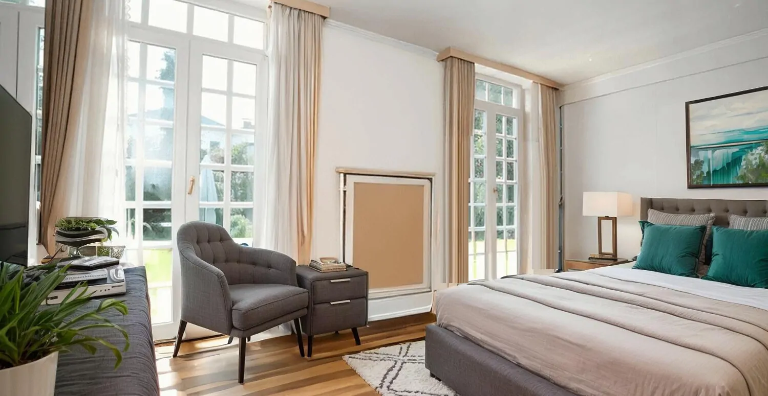 Schlafzimmer-Visualisiert