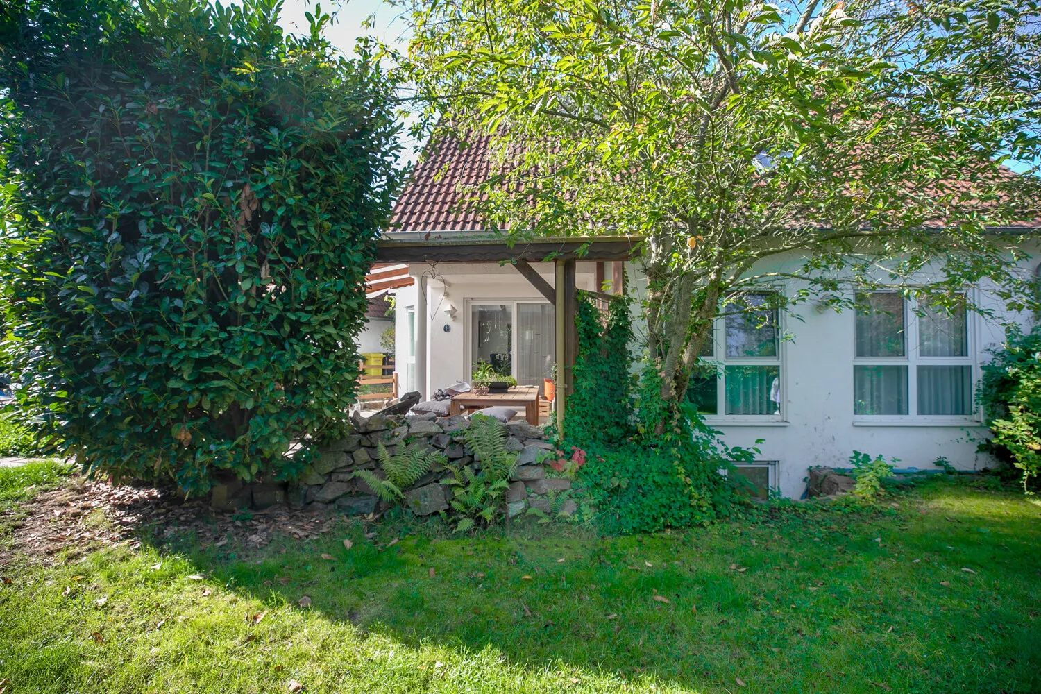 Blick auf die Terrasse