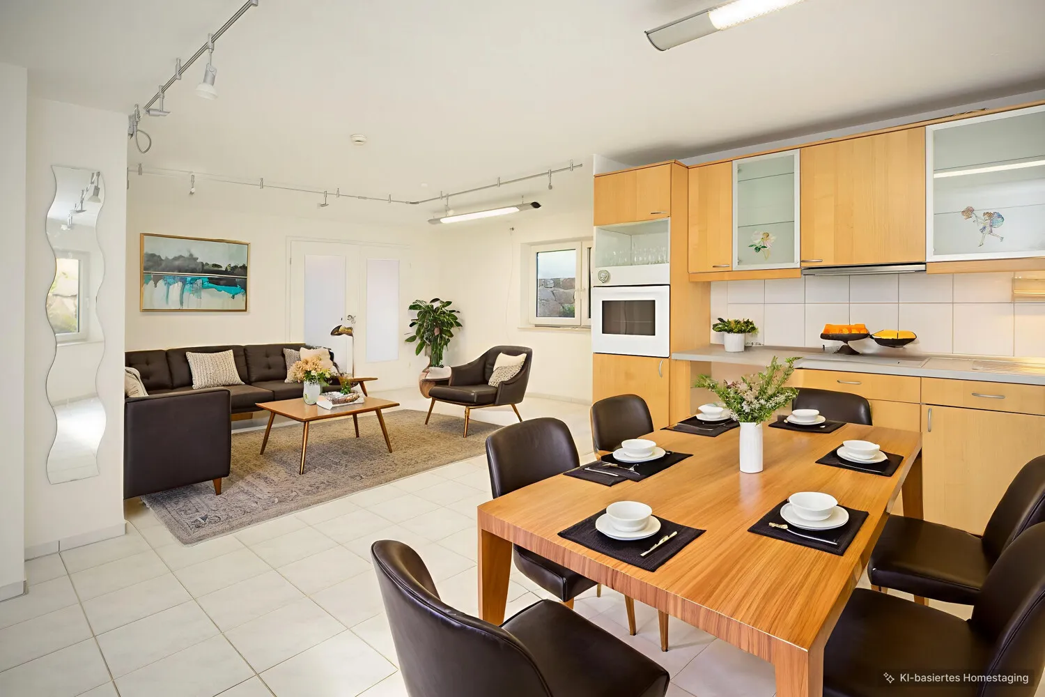 Wohn-/Essbereich Einliegerwohnung-Visualisiert