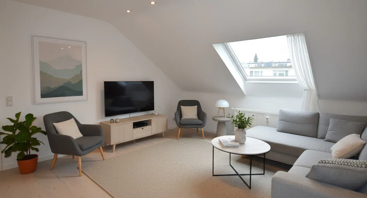 Wohnzimmer visualisiert