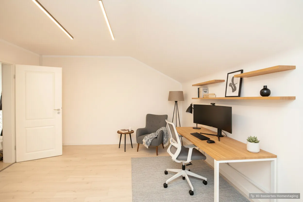 Arbeitszimmer Dachgeschoss-visualisiert