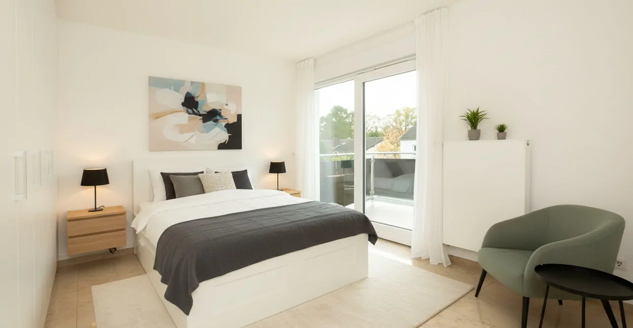 Schlafzimmer 2 Obergeschoss -visualisiert