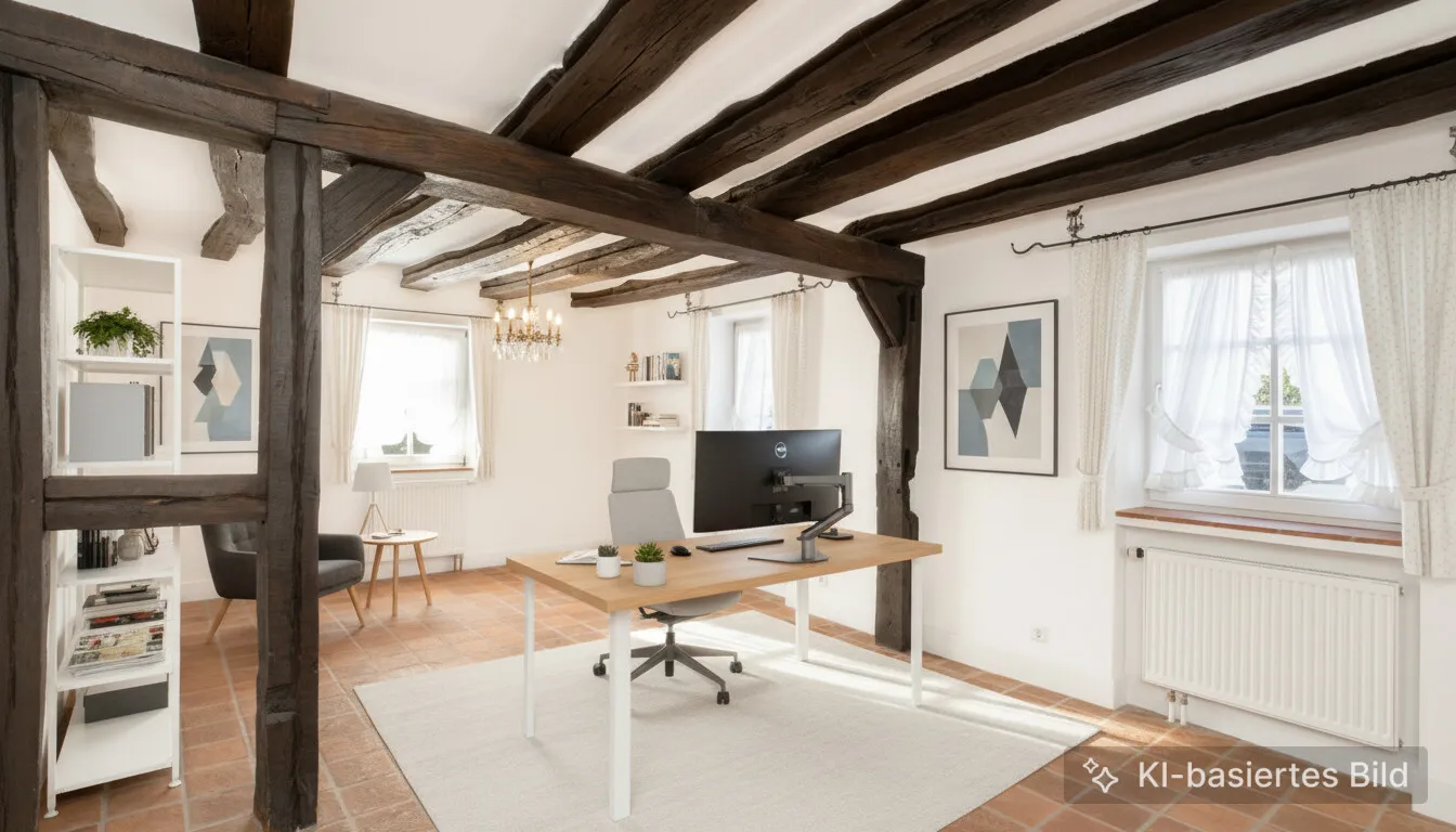 Arbeitszimmer visualisiert