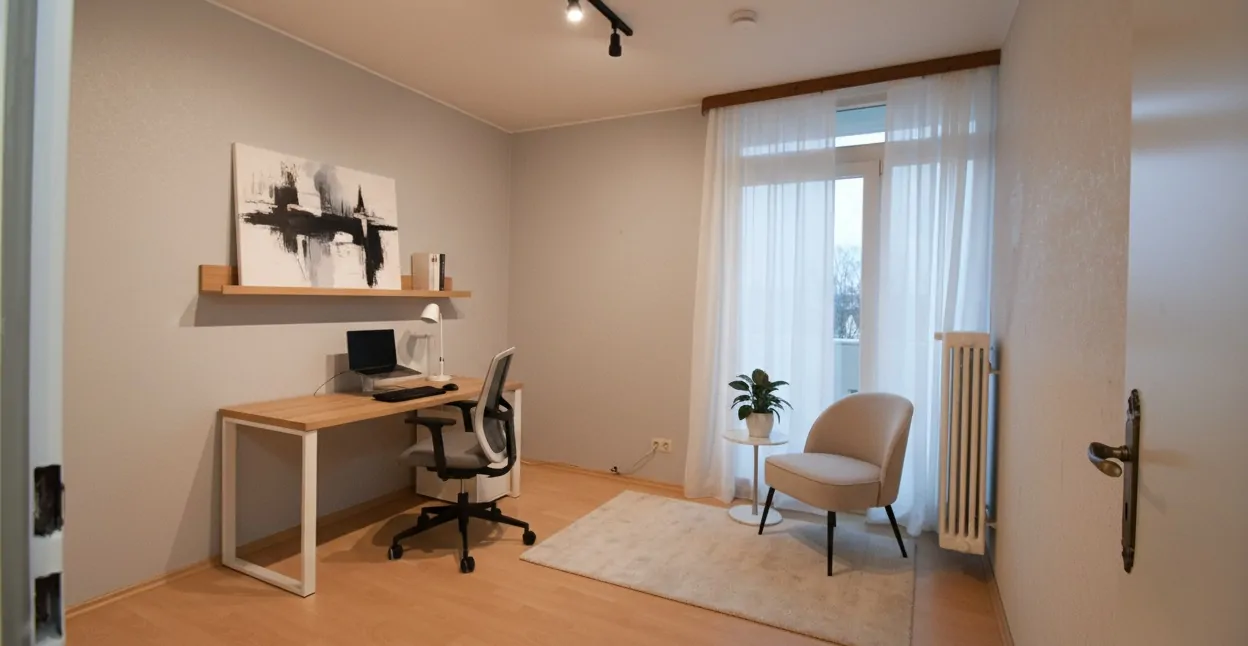 Arbeitszimmer-visualisiert