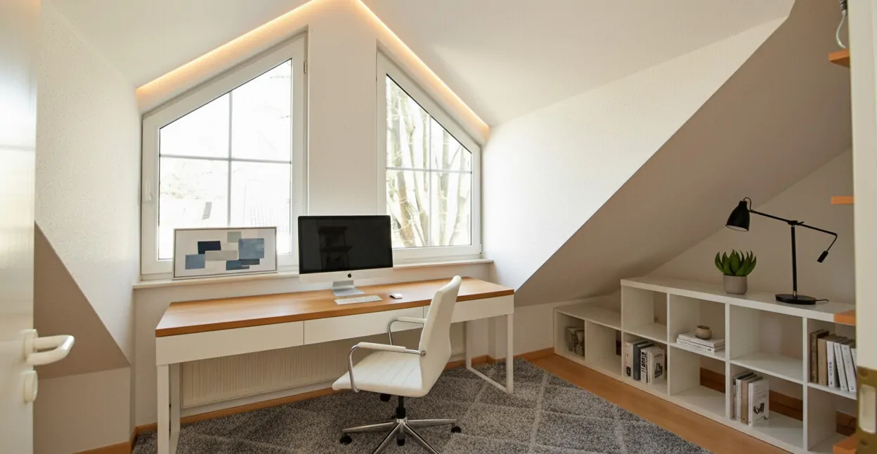 Arbeitszimmer 2. OG visualisiert