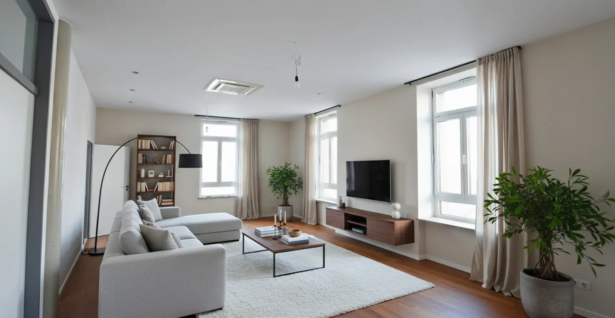 Wohnzimmer Ansicht 1 visualisiert