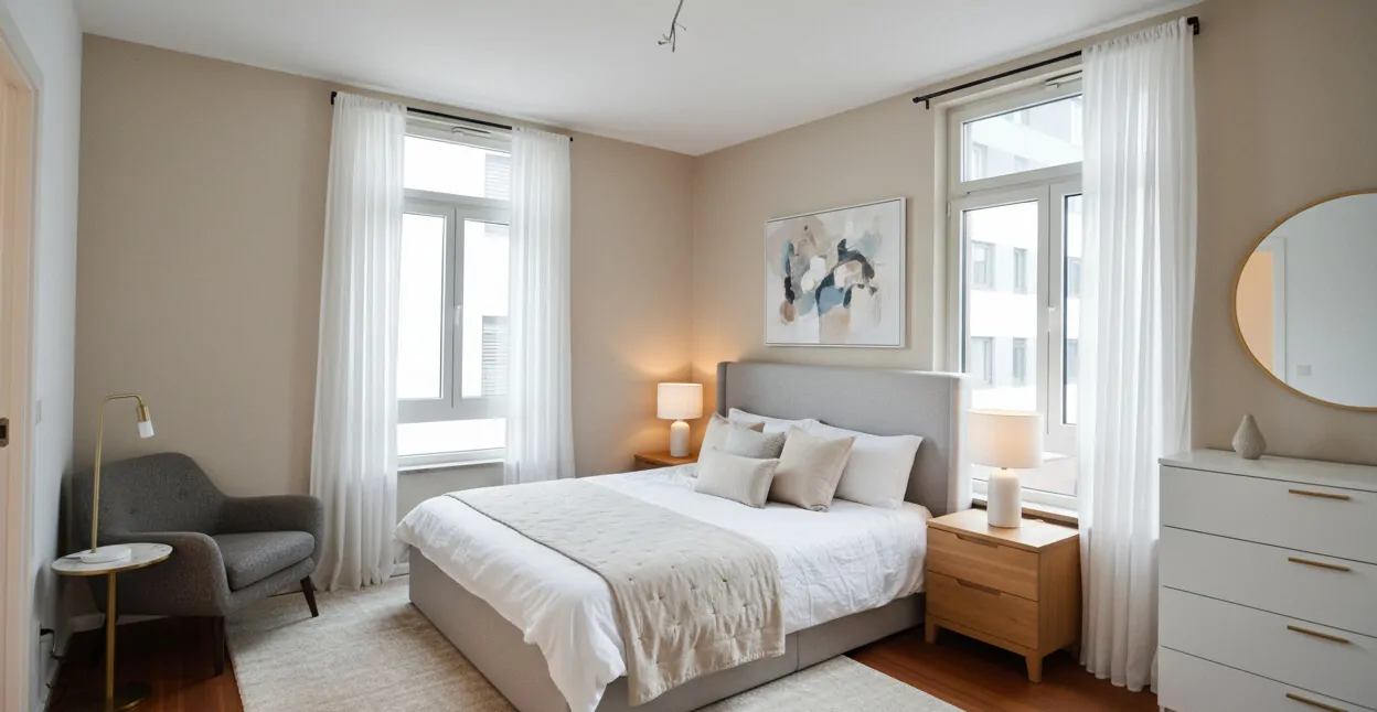 Schlafzimmer visualisiert