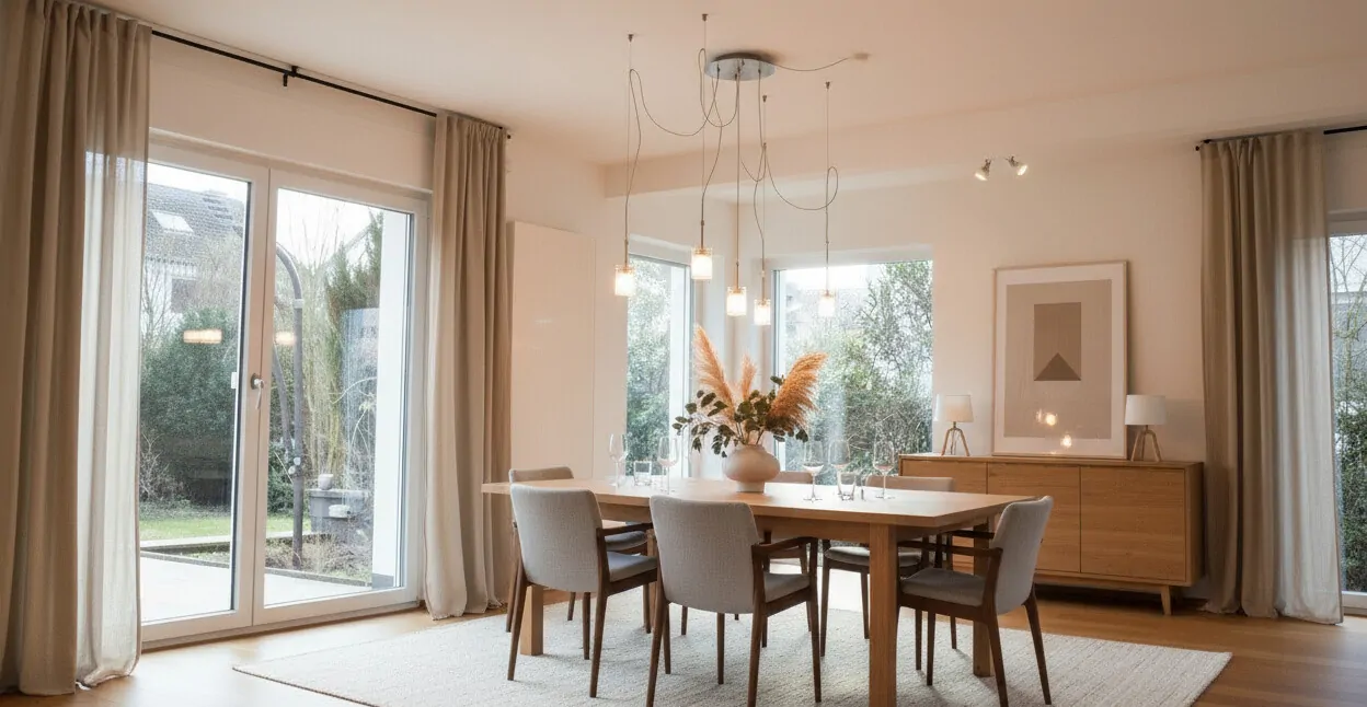 Wohn-/Essbereich visualisiert