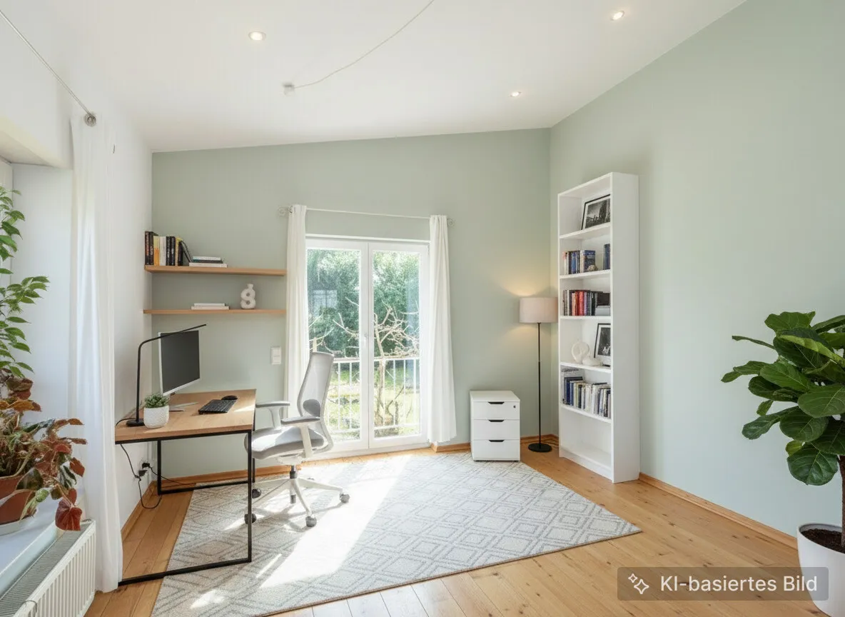 Arbeitszimmer visualisiert