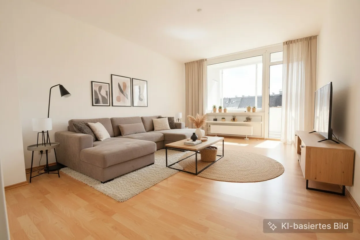 Wohnzimmer visualisiert