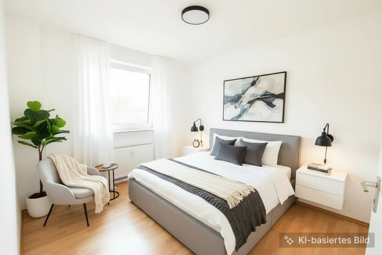 Schlafzimmer visualisiert