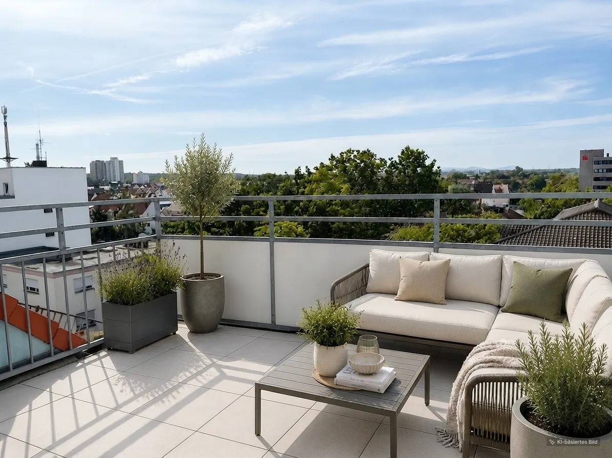 Terrasse visualisiert