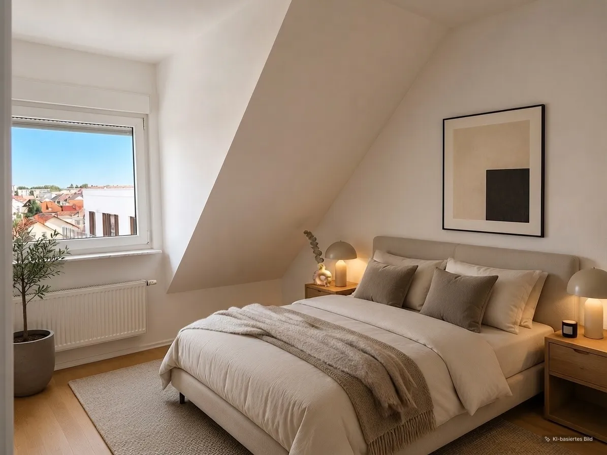 Schlafzimmer visualisiert
