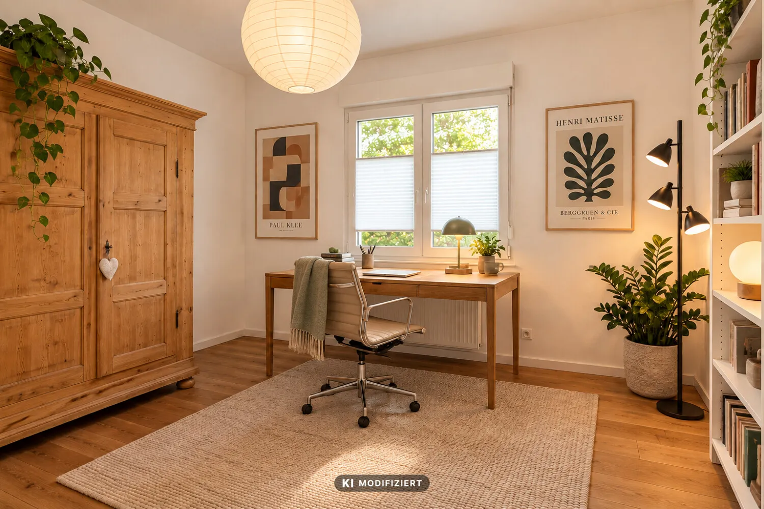Arbeitszimmer - visualisiert
