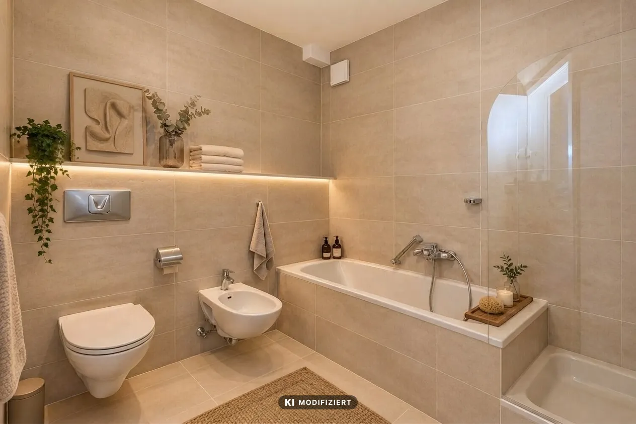 Badezimmer visualisiert