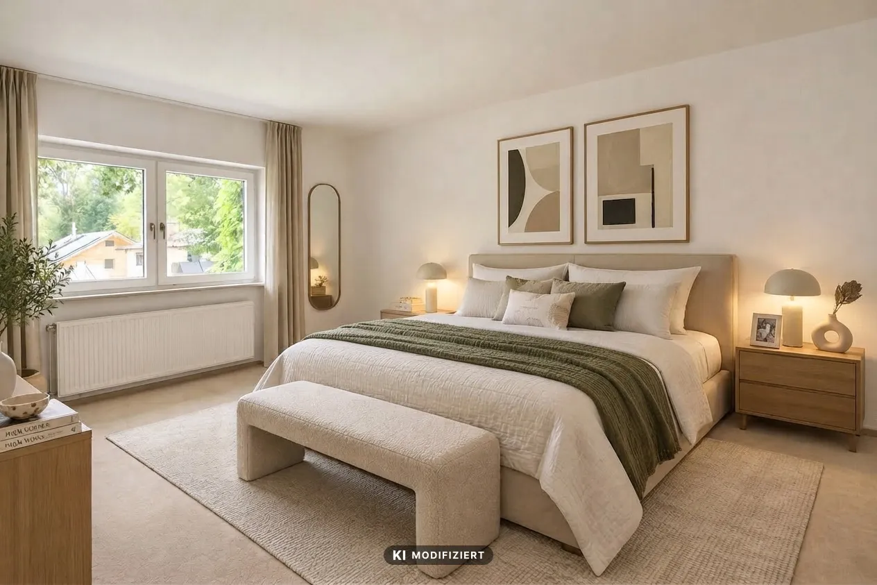 Schlafzimmer visualisiert