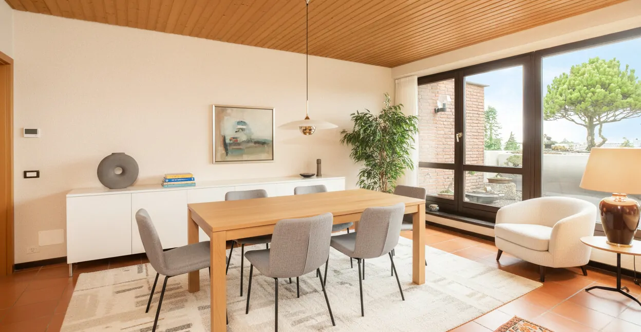 Wohn-/Esszimmer visualisiert