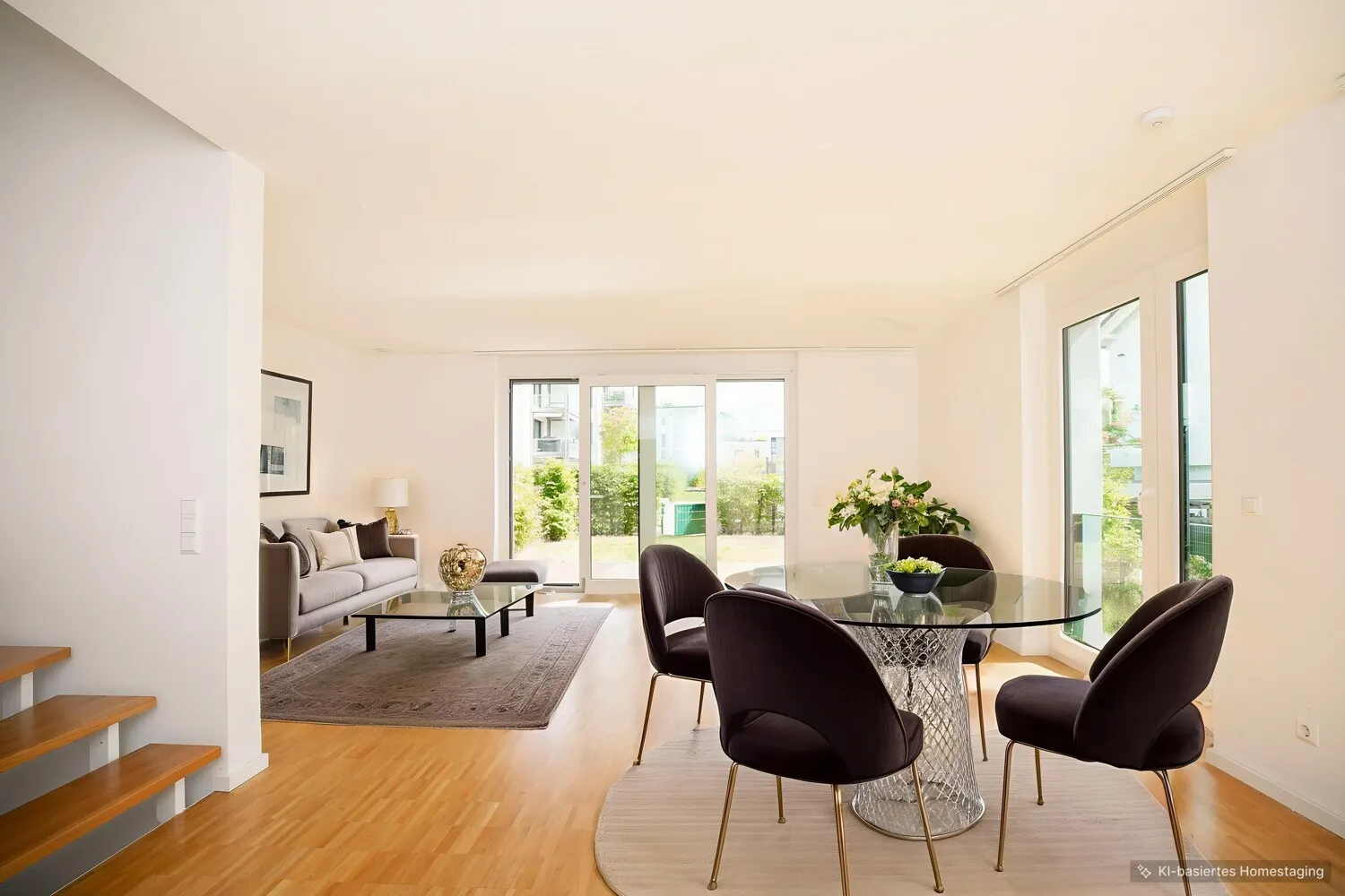 Wohn-Essbereich -Visualisiert