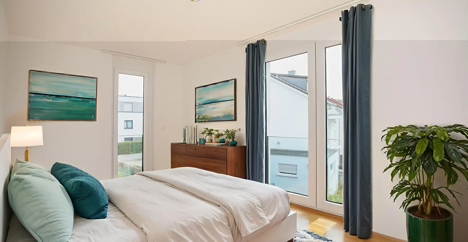 Schlafzimmer -Obergeschoss-Visualisiert