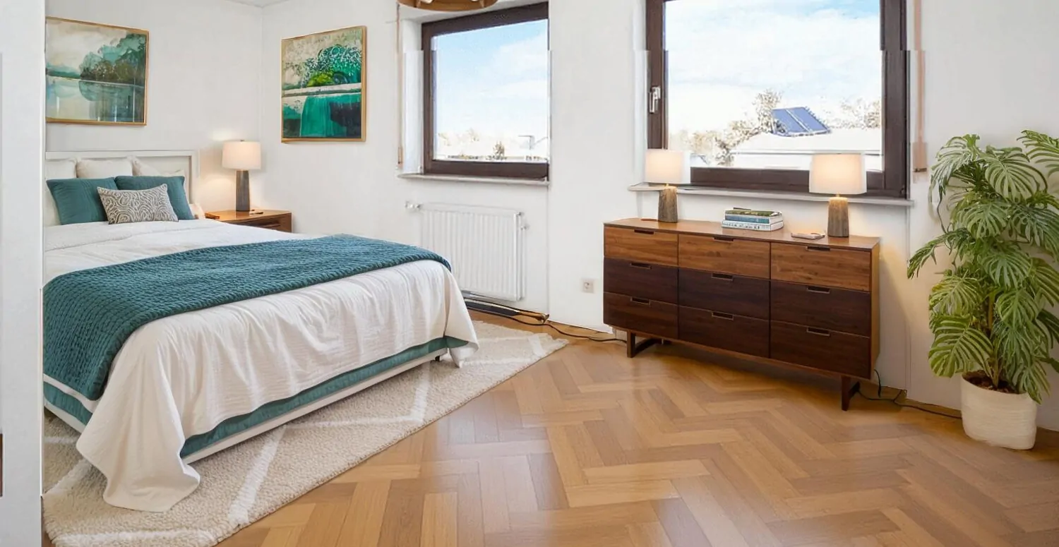 Schlafzimmer-Visualisiert