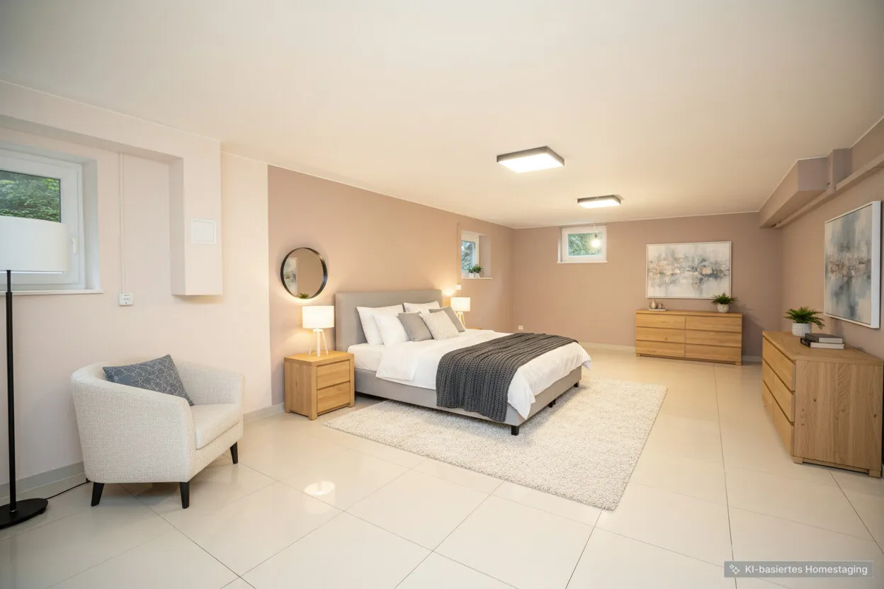 Kellerraum/Gästezimmer visualisiert