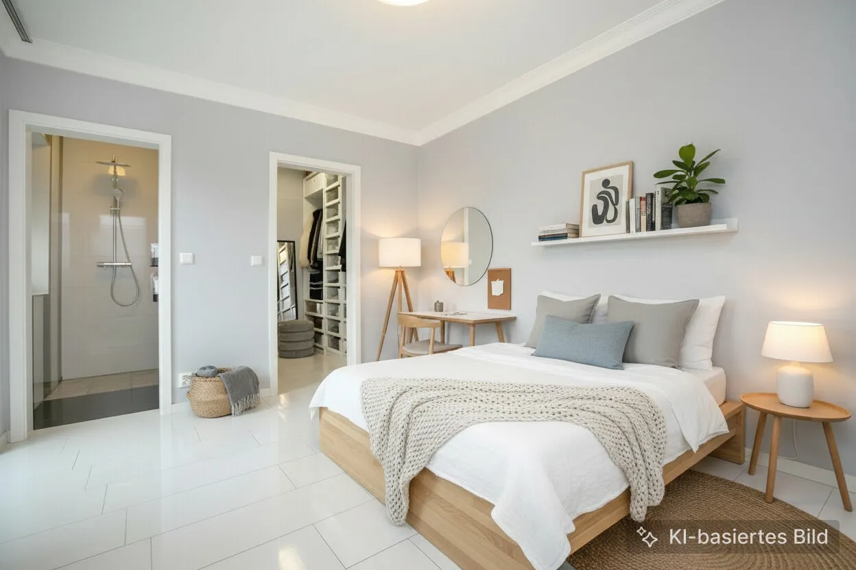 Schlafzimmer OG visualisiert